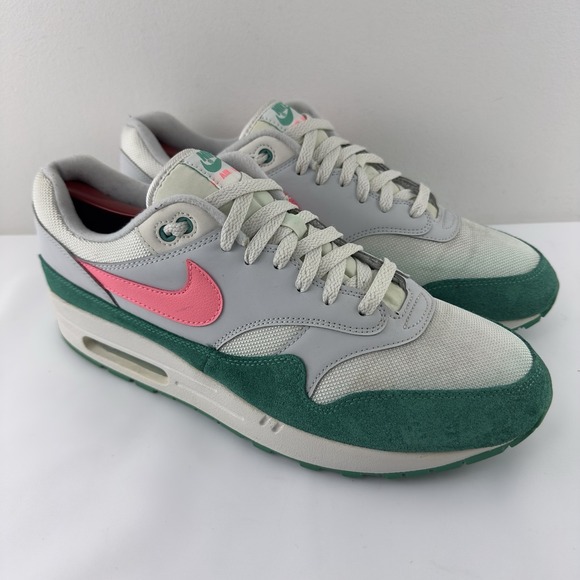 Nike Air Max 1 Watermelon AH8145-106 Men's Size 12 White Kinetic Green - Picture 1 of 9